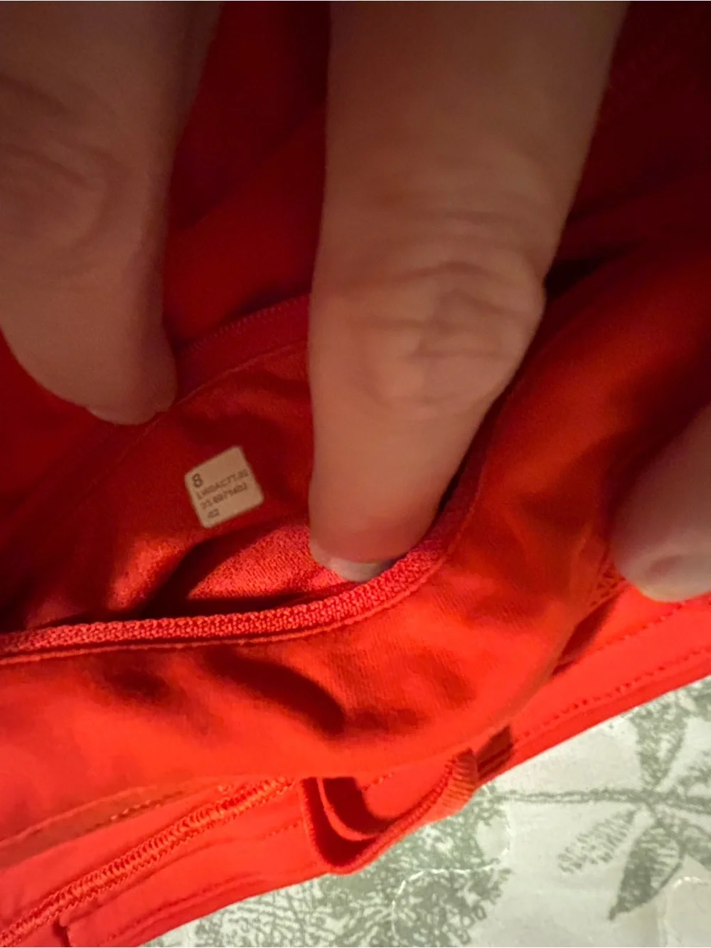 lululemon sz 8 Tall Pace Setter Red Skirt skort athleisure loungewear game day